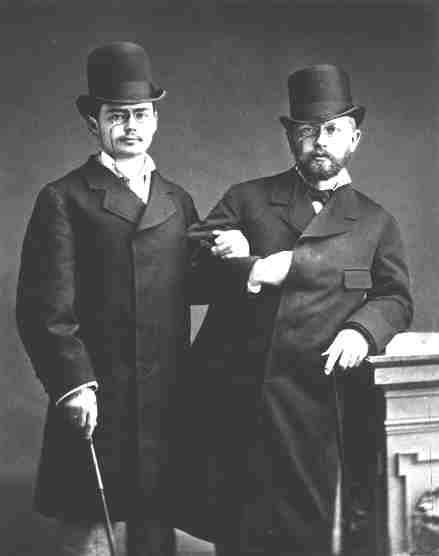 Two gay old blades: Iosif Kotek and Piotr ilyich Tsychaikovsky