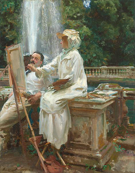 John Singer Sargent | The Fountain, Villa Torlonia, Frascati, Italy |  American | The Met
