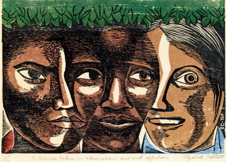 ELIZABETH CATLETT (1915 - 2012) Women of America (Unidad de la Mujer Americana).