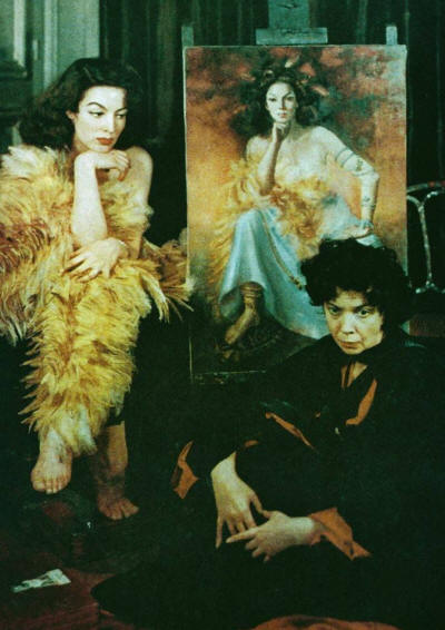 Leonor Fini and Maria Felix with “Portrait de Maria Felix 1 / Reina del  Fuego”. 1954. This will be Ref No 0570 in the forthcoming “L… | Artist,  Painting, Modern art