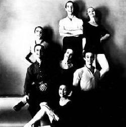 THE JOFFREY BALLET: Clockwise from top, Glen Tetley, Dianne Consoer, Gerald Arpino (dancer and co-founder), Brunilda Ruiz, Robert Joffrey (co-founder), John Wilson and, center, Beatrice Tompkins were originals