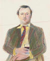 David Hockney - Portrait of Peter Langan with a glass of wine | David  hockney portraits, David hockney, David hockney paintings